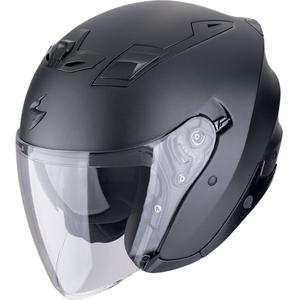 Atvērt motocikla ķivere Scorpion EXO-Z1 SOLID matēta perlamutra melna