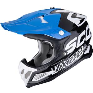 Motokrosa ķivere Scorpion VX-22 Air Updown melns-balts-zils