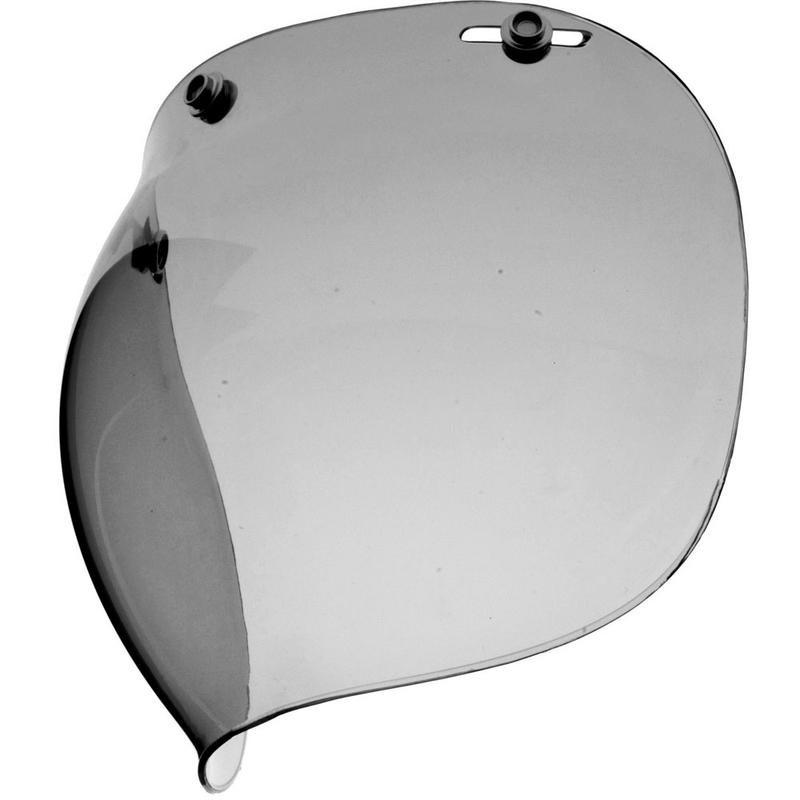 Plexiglas atvērtai ķiverei uz motocikla Nox Bubble daļēji kūpināts