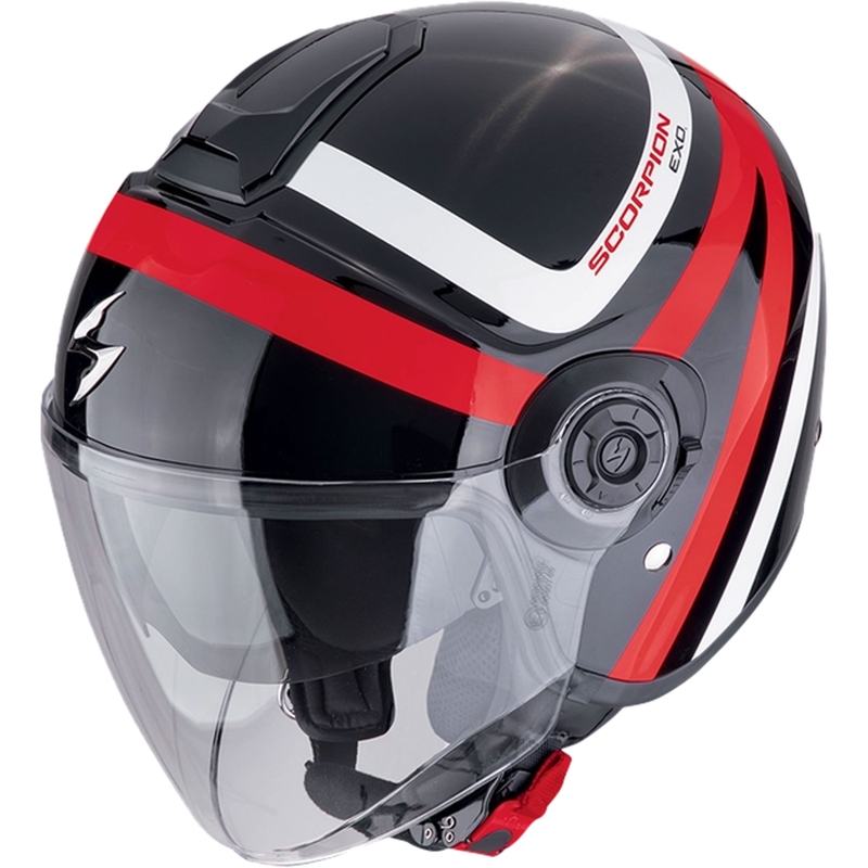 Atvērtā motociklu ķivere Scorpion EXO-CITY II RIVA melns-arkans
