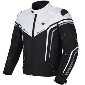 Motocikla jaka RSA Compact 2 EVO melns-pelēks-balts