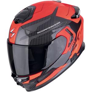 Integrēta moto ķivere Scorpion EXO-GT SP AIR FLEX melna-fluo sarkana