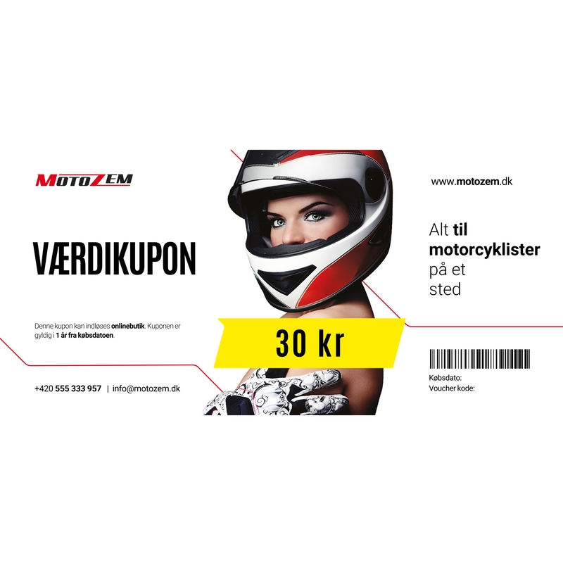 E-Voucher Motozem 30 KR - DK