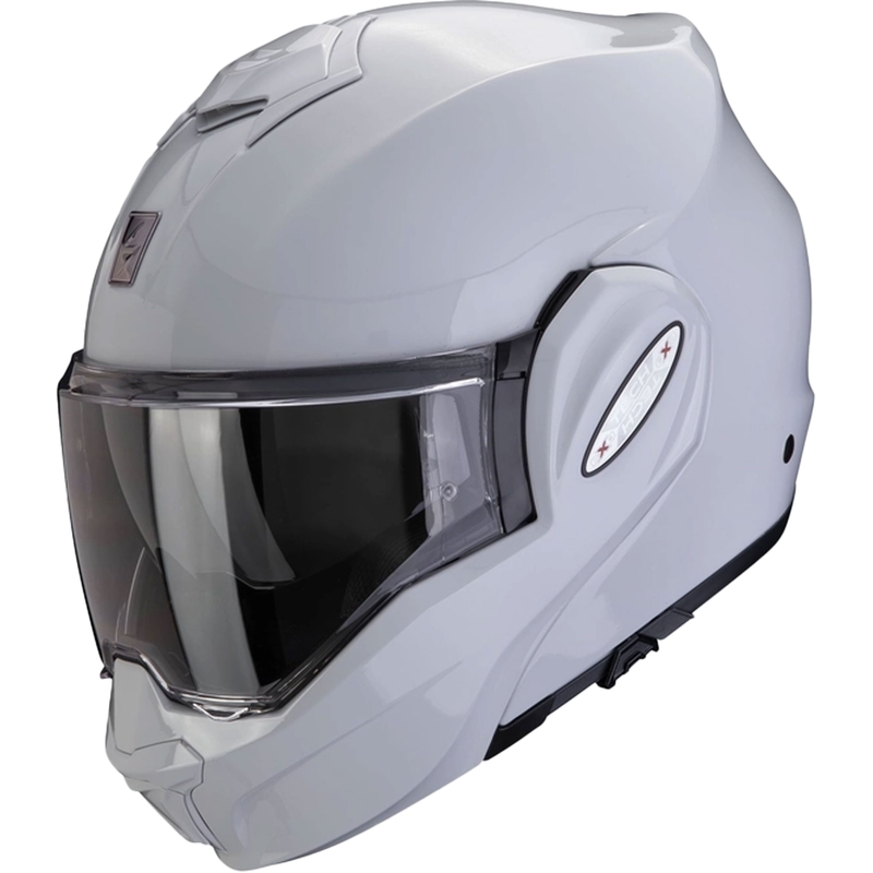 Flip-up ķivere Scorpion EXO-TECH EVO PRO SOLID gaiši pelēka