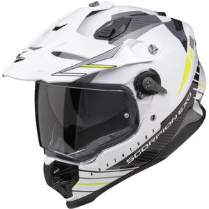 Enduro ķivere Scorpion ADF-9000 Air Feat balta-melna-fluo dzeltena izpārdošana