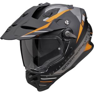 Enduro ķivere Scorpion ADF-9000 Air Feat matēts melns-sudraba-oranžs