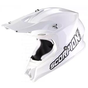 Motokrosa ķivere Scorpion VX-16 EVO AIR Solid white