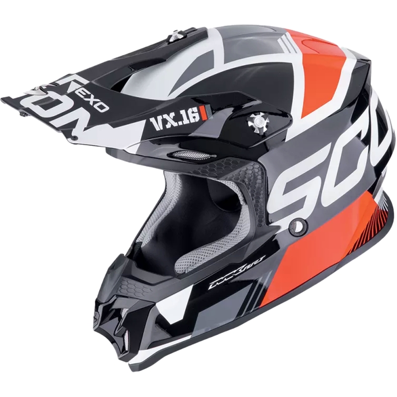 Motokrosa ķivere Scorpion VX-16 EVO AIR ANALOG melns-arkans