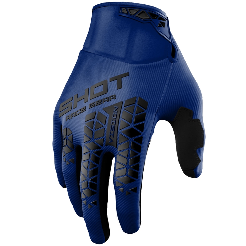 Motokrosa cimdi Shot Vision Tech zili