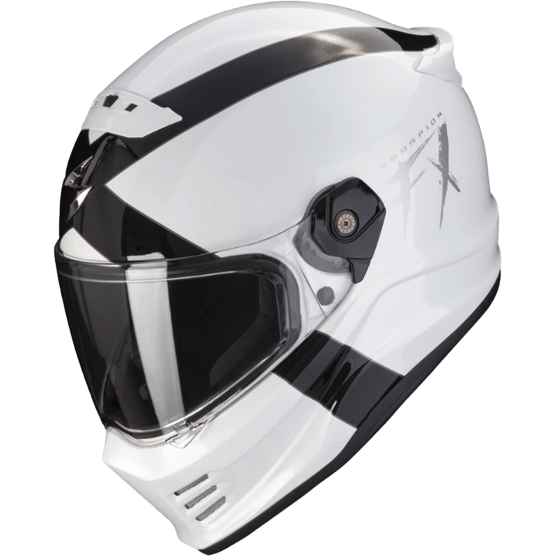 Motocikla ķivere SCORPION COVERT FX GALLUS balta-melna