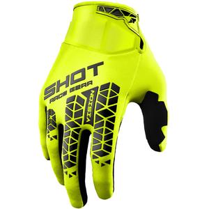 Motokrosa cimdi Shot Vision Tech fluo dzeltens