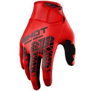 Motokrosa cimdi Shot Vision Tech sarkani