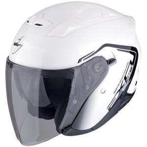 Atvērtā moto ķivere SCORPION EXO-230 CIT-E balta-melna