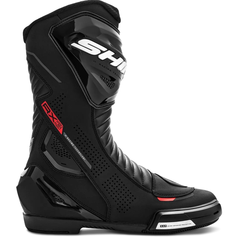 Motocikla zābaki Shima RX-3 melni-fluo sarkani