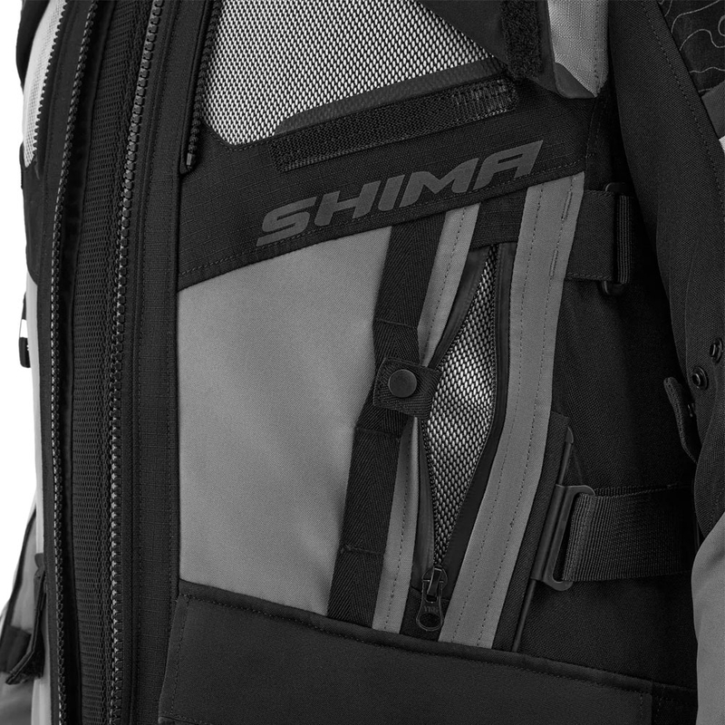 Shima Tracker gaiši pelēka motocikla jaka