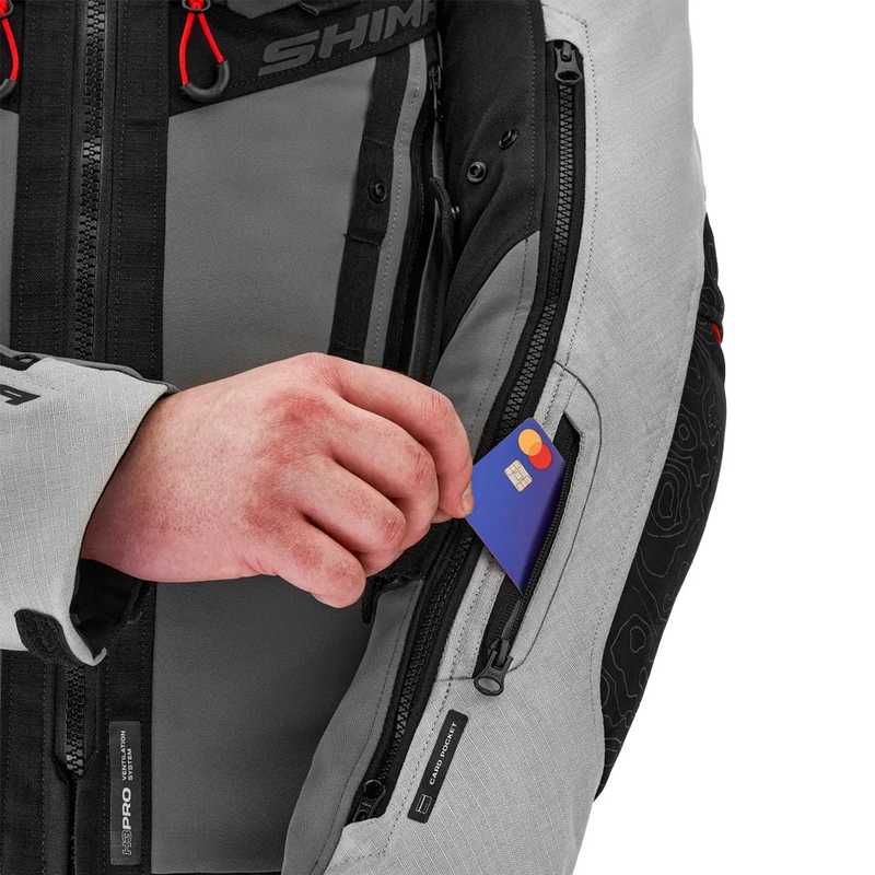 Shima Tracker gaiši pelēka motocikla jaka