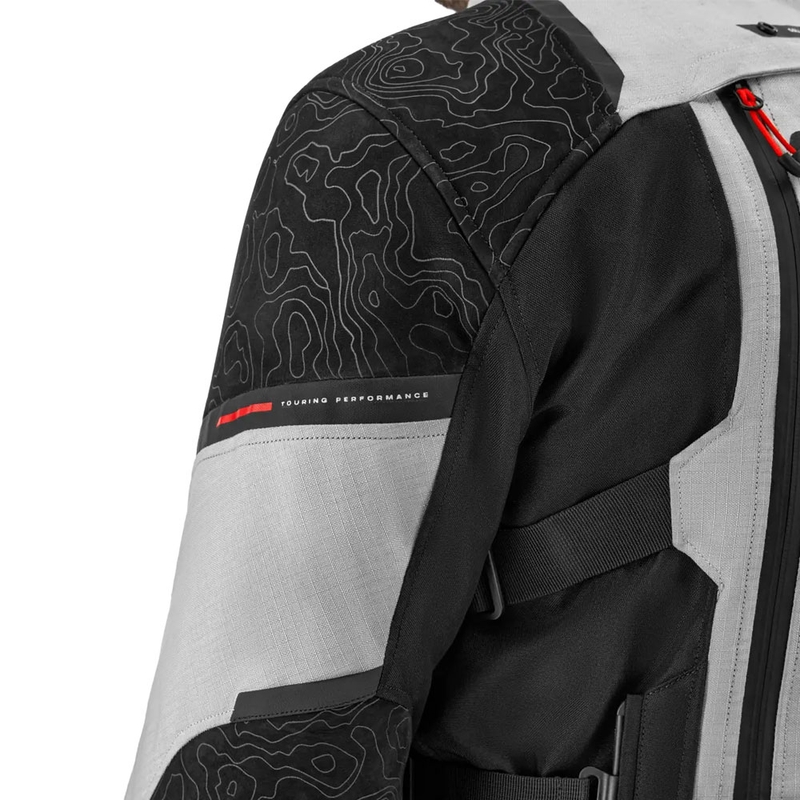 Shima Tracker gaiši pelēka motocikla jaka