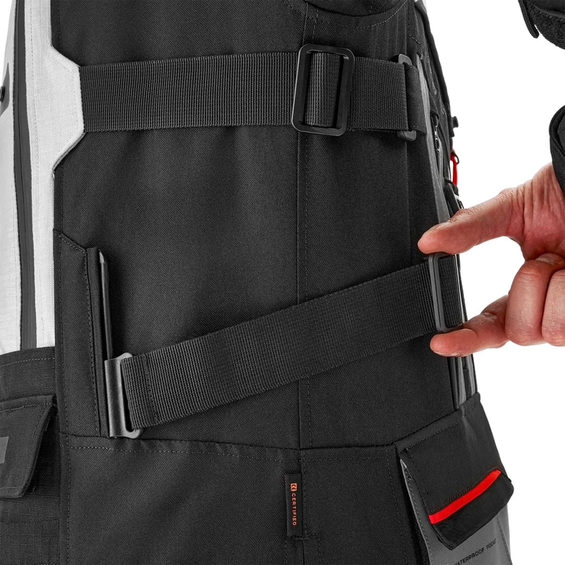 Shima Tracker gaiši pelēka motocikla jaka