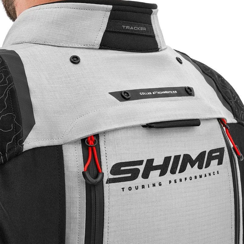 Shima Tracker gaiši pelēka motocikla jaka