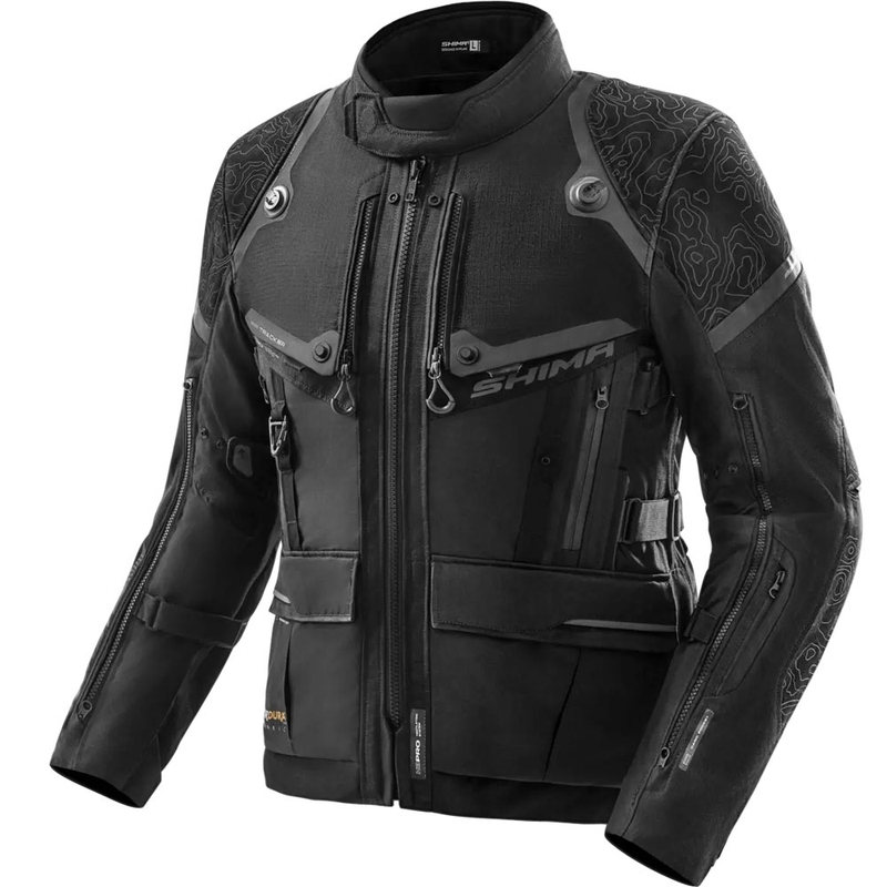 Shima Tracker motocikla jaka melna