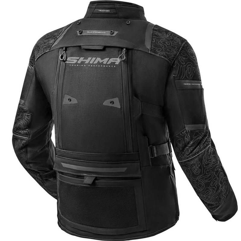 Shima Tracker motocikla jaka melna