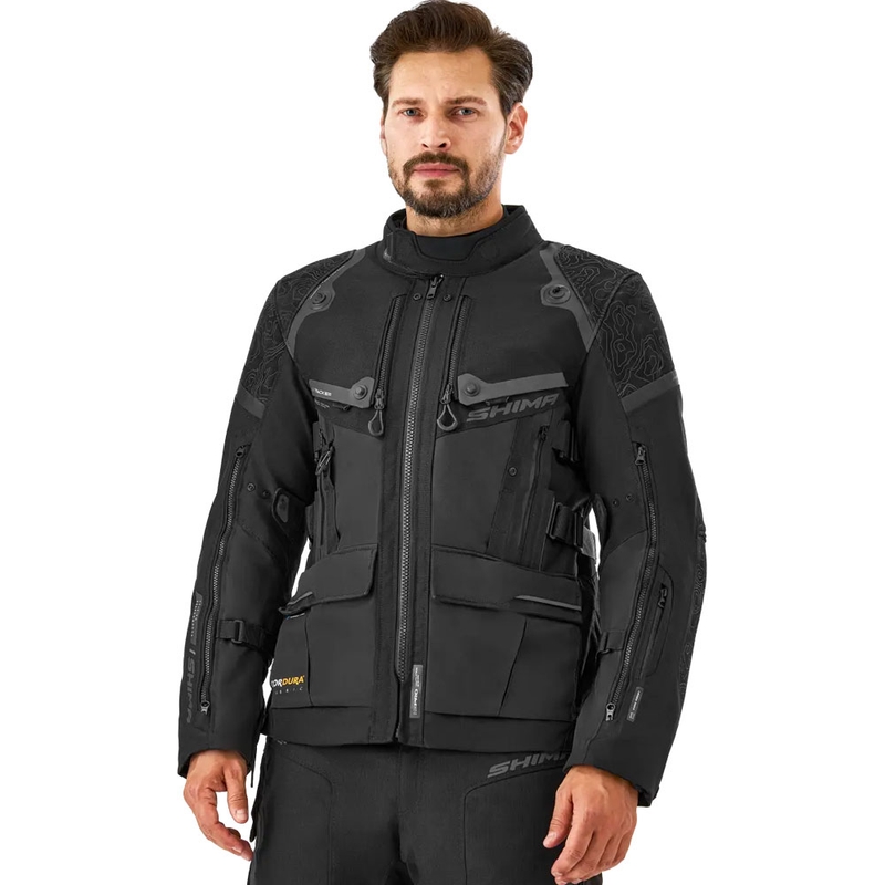 Shima Tracker motocikla jaka melna