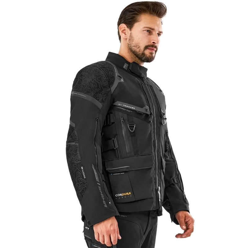 Shima Tracker motocikla jaka melna