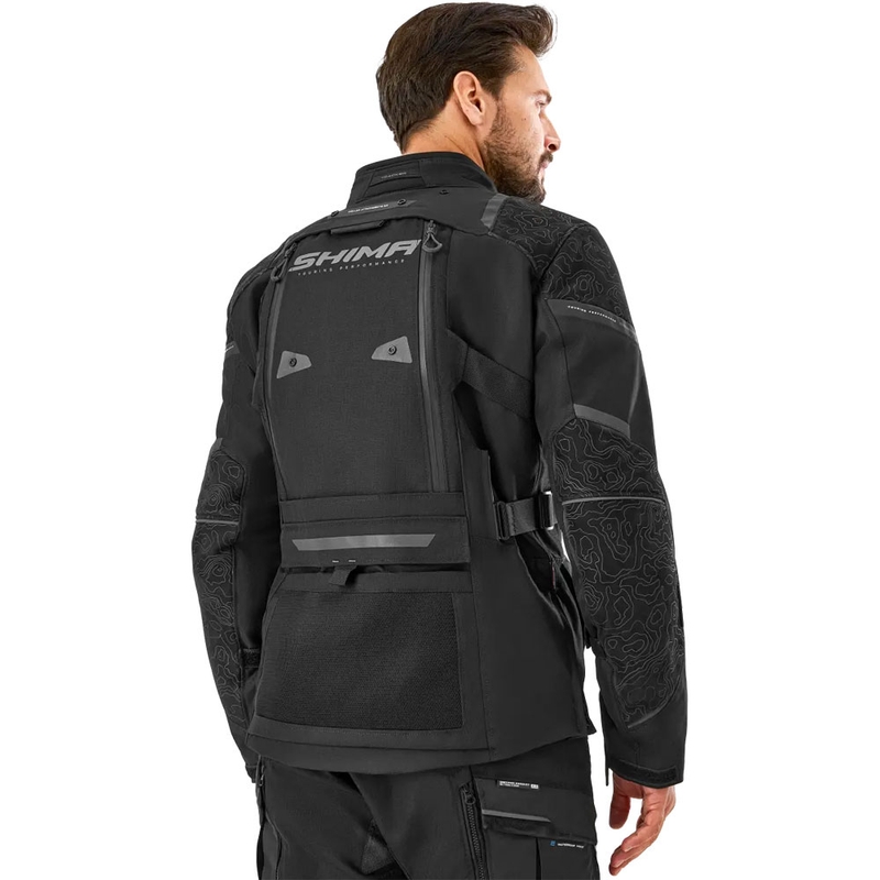 Shima Tracker motocikla jaka melna