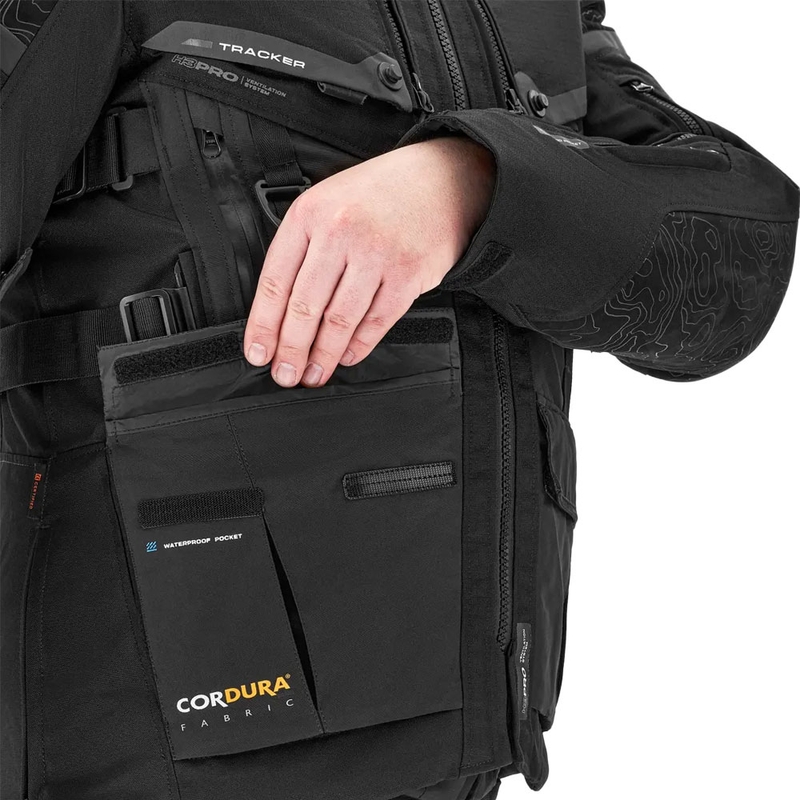 Shima Tracker motocikla jaka melna