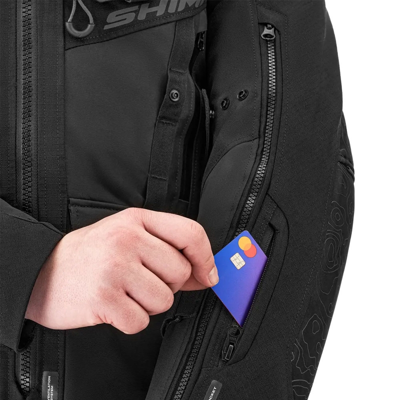 Shima Tracker motocikla jaka melna