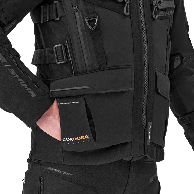 Shima Tracker motocikla jaka melna