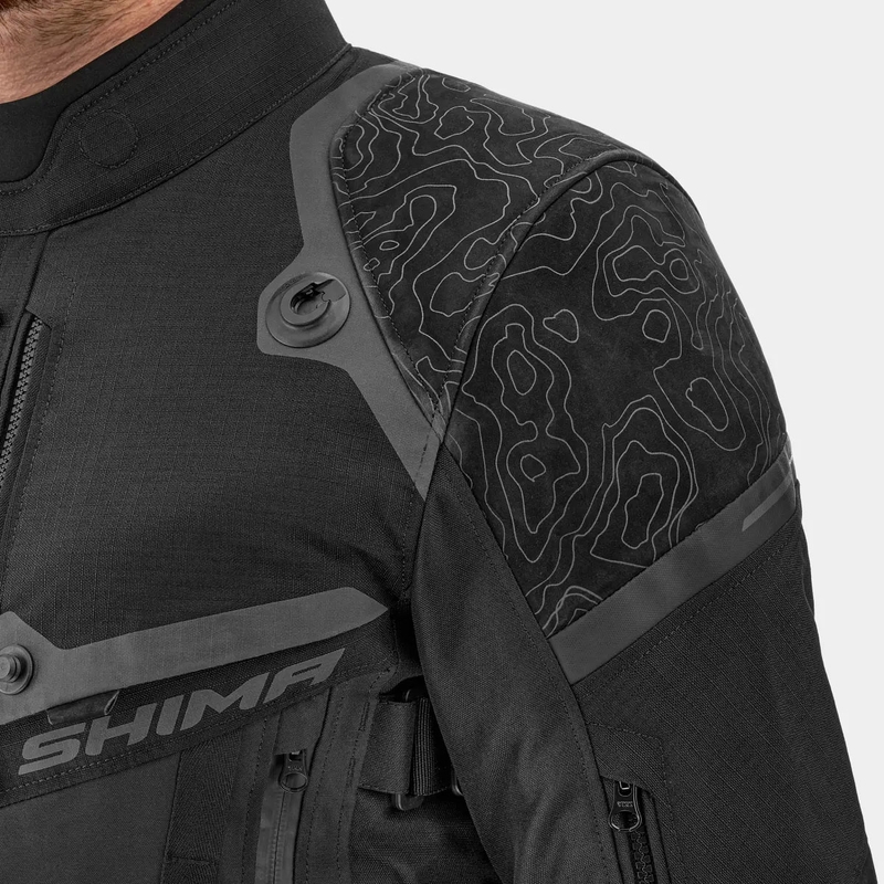 Shima Tracker motocikla jaka melna