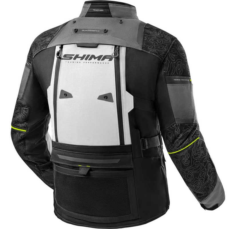 Motocikla jaka Shima Tracker pelēka
