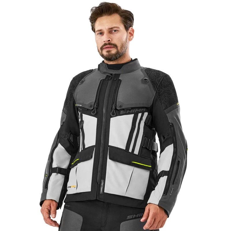 Motocikla jaka Shima Tracker pelēka