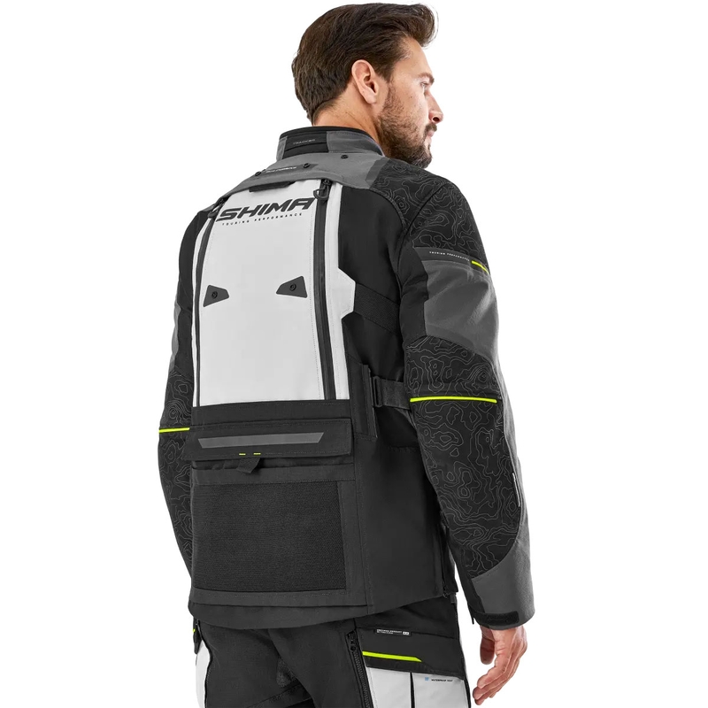 Motocikla jaka Shima Tracker pelēka