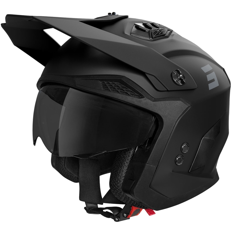 Atvērt motocikla ķivere Shot Drop Solid Matte Black
