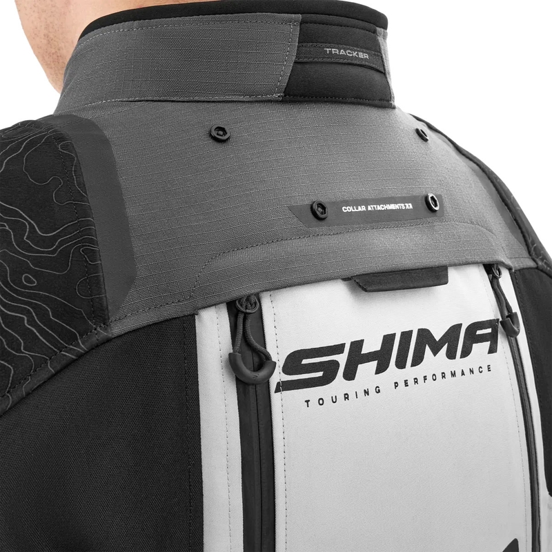 Motocikla jaka Shima Tracker pelēka