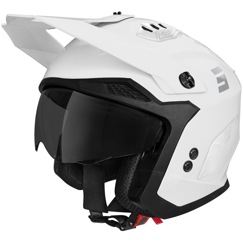 Atvērt motocikla ķivere Shot Drop Solid Gloss White