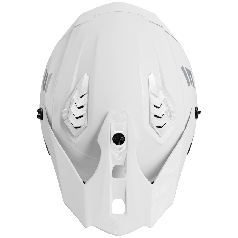 Atvērt motocikla ķivere Shot Drop Solid Gloss White