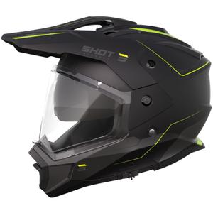 Enduro motociklu ķivere Trek Max Vision Rally matēts melns-fluo dzeltens