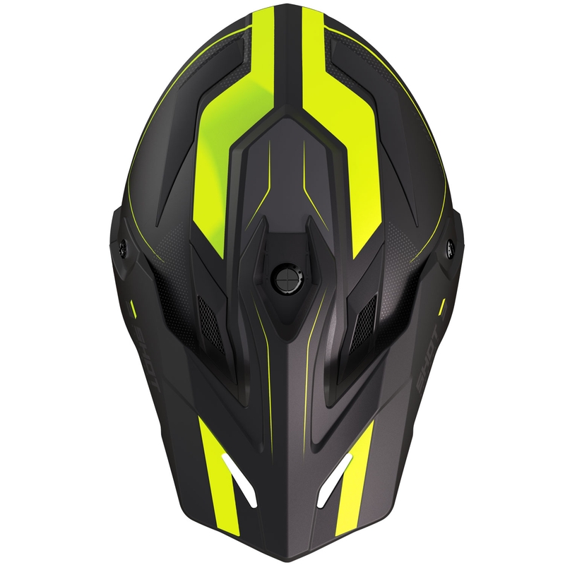 Enduro motociklu ķivere Trek Max Vision Rally matēts melns-fluo dzeltens