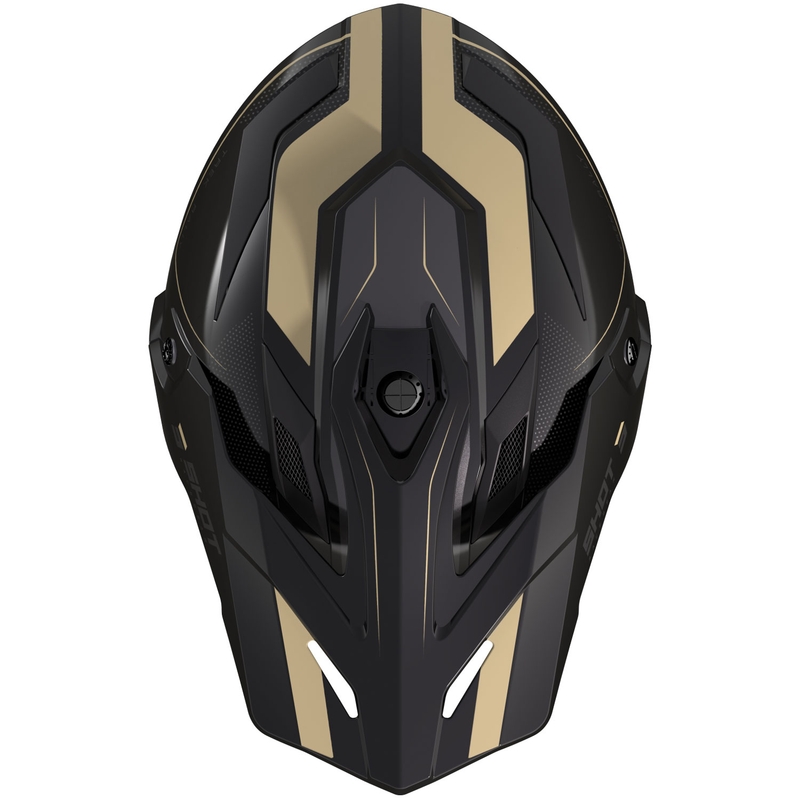 Enduro motociklu ķivere Trek Max Vision Rally Gloss Black un Sand