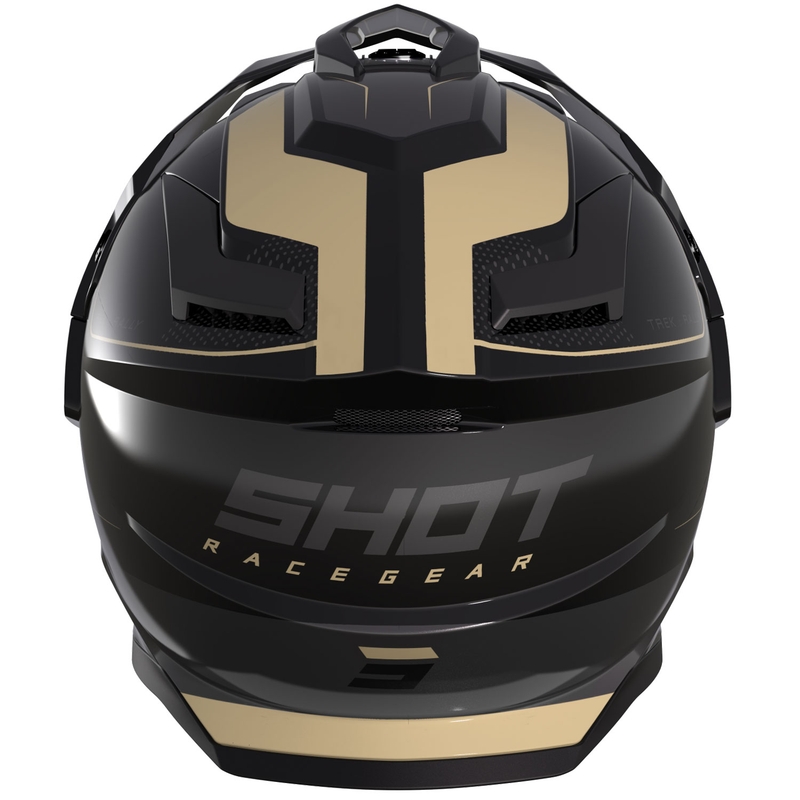 Enduro motociklu ķivere Trek Max Vision Rally Gloss Black un Sand
