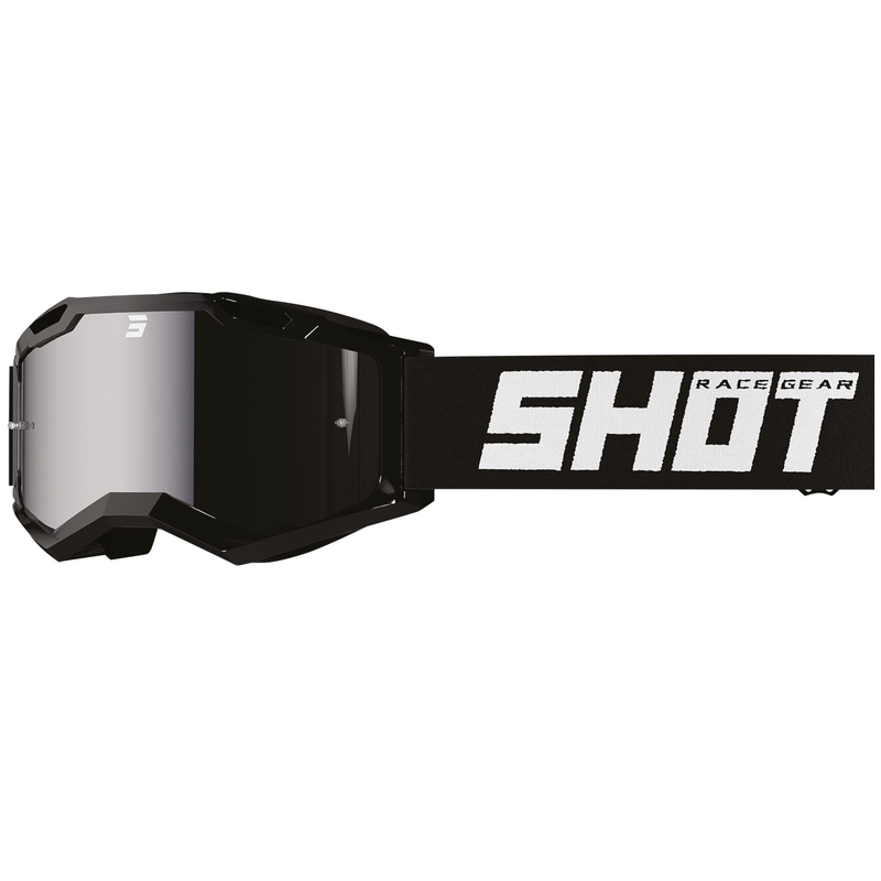 Bērnu motokrosa brilles Shot Rocket Kid 2.0 drop black ar iridija pleksi
