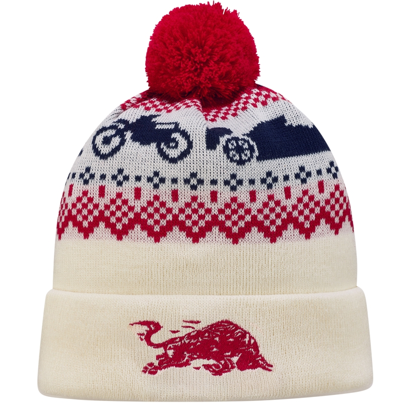 Red Bull XMAS cepure balta un sarkana