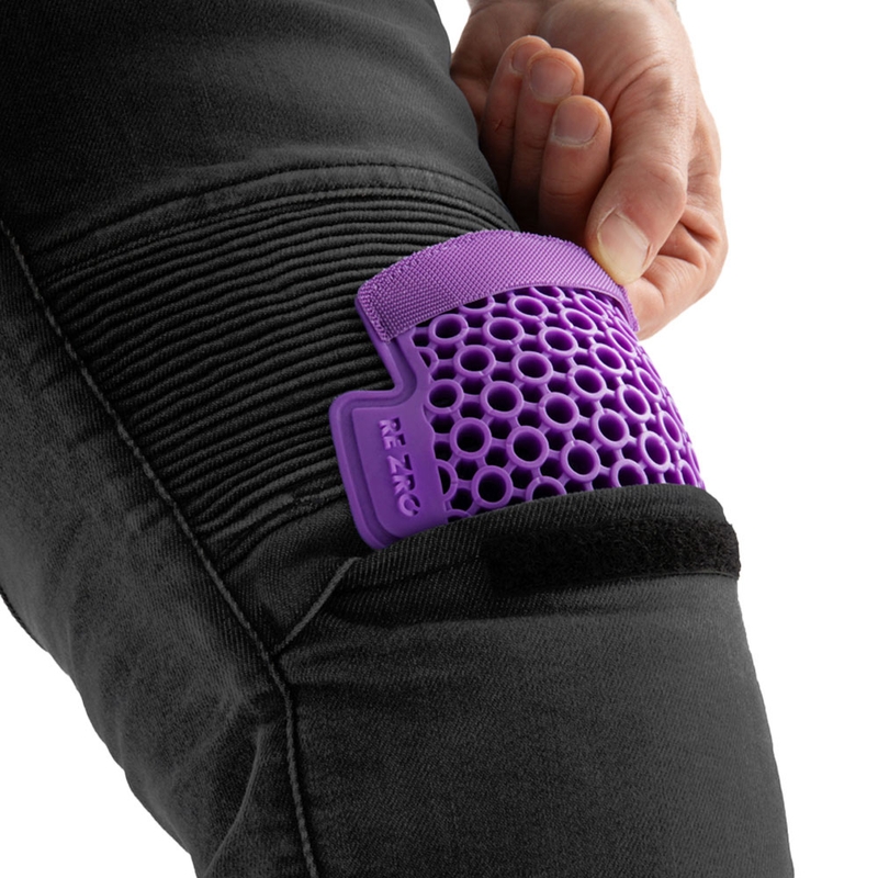 Rebelhorn Revolt Vienslāņu melni motocikla džinsi