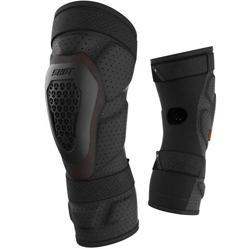Shot Race D3O® melns ceļgalu aizsargs