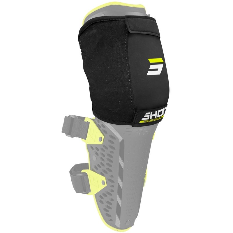 Ceļa aizsargs Shot Unpeak melns-fluo dzeltens