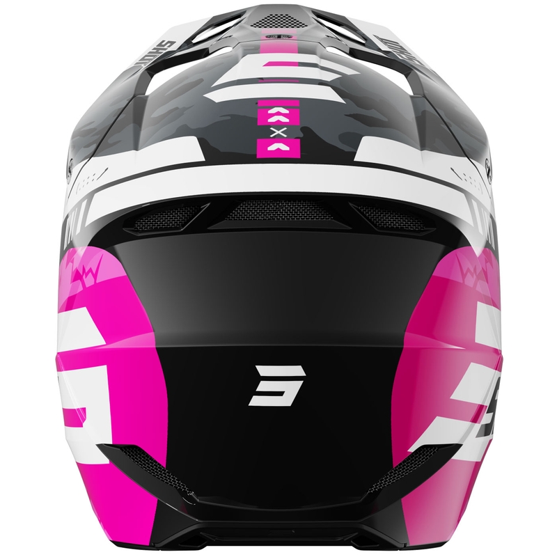 Bērnu motokrosa ķivere Shot Furious Flash Glossy Pink