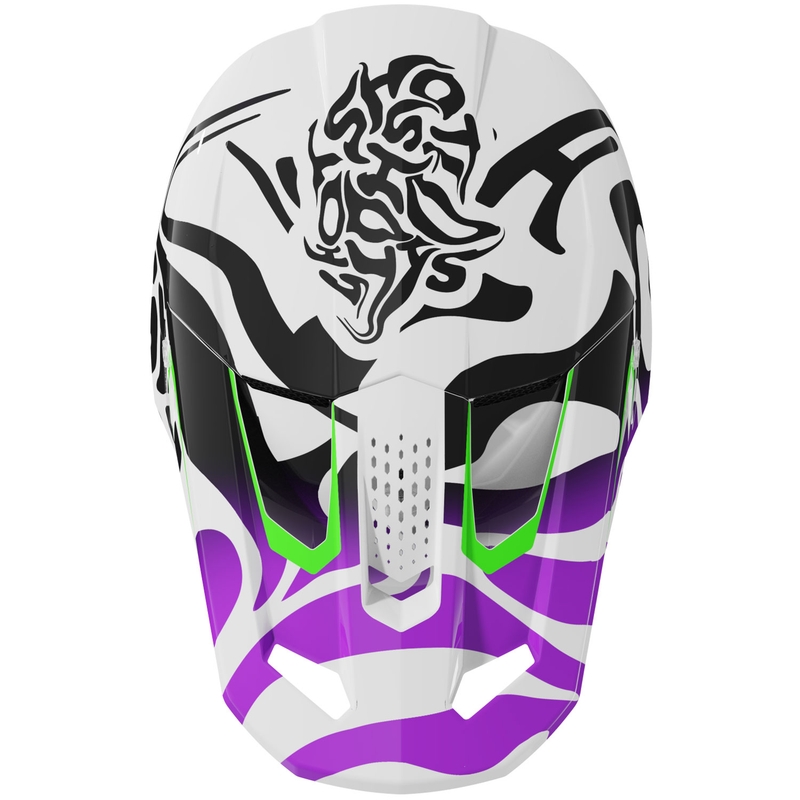Bērnu motokrosa ķivere Shot Ghost violeta
